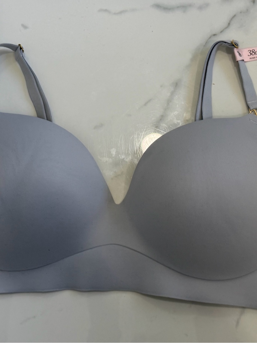 Victoria's Secret Light Gray Strapless-Ready T-Shirt Bra